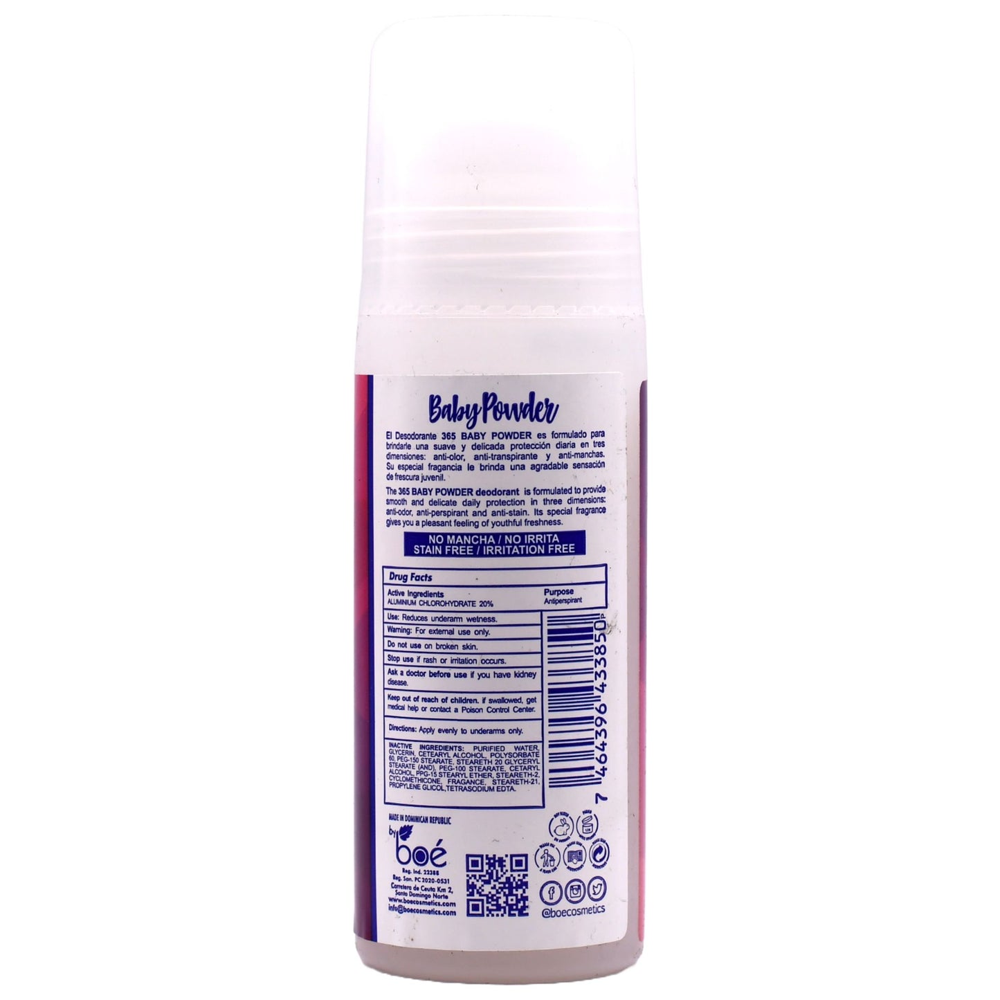 365 Baby Powder Antiperspirant Deodorant 3 oz - 3D Protection: Anti-Odor, Anti-Perspirant