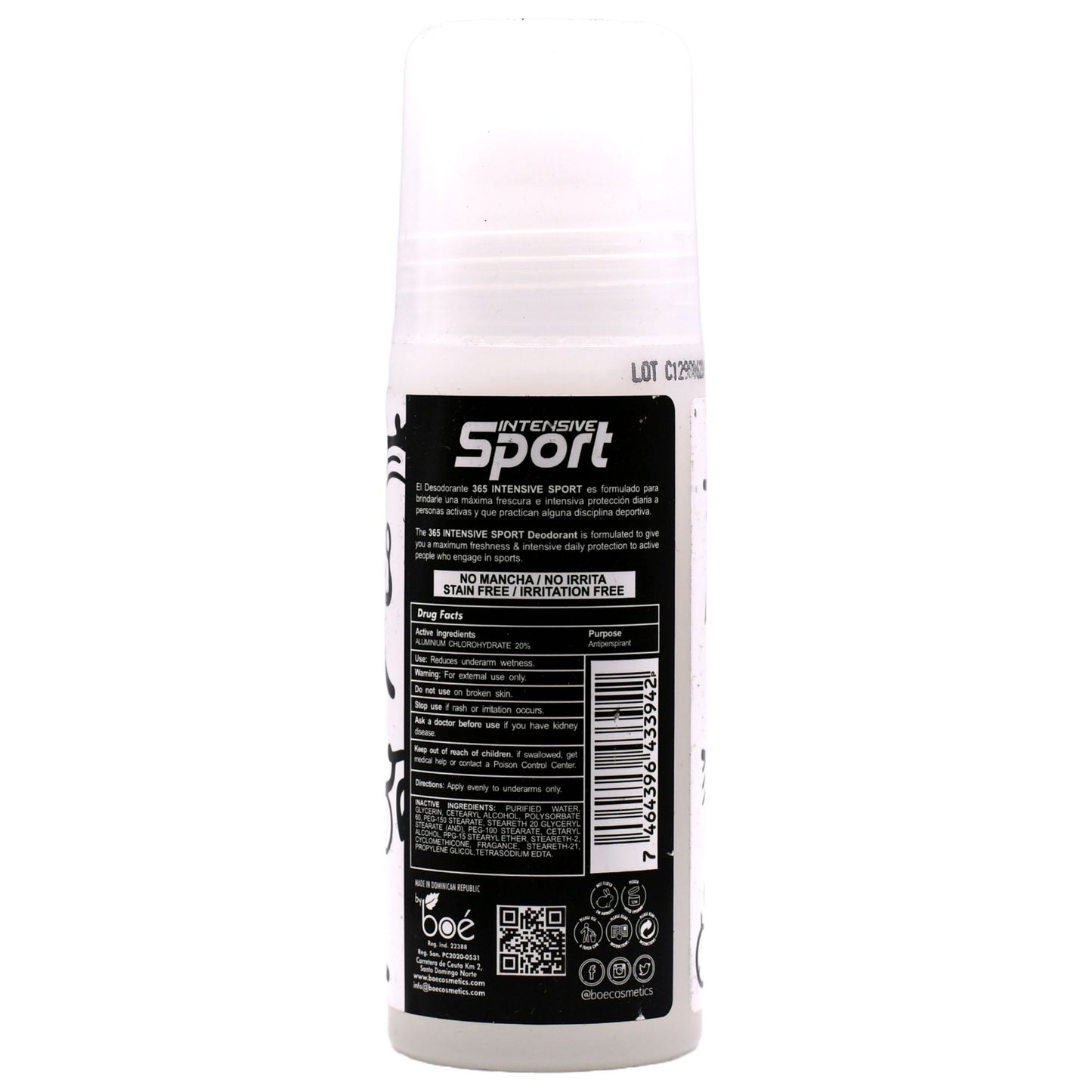 365 Intense Sport Antiperspirant Deodorant 3 oz - 3D Protection: Anti-Odor, Anti-Perspirant