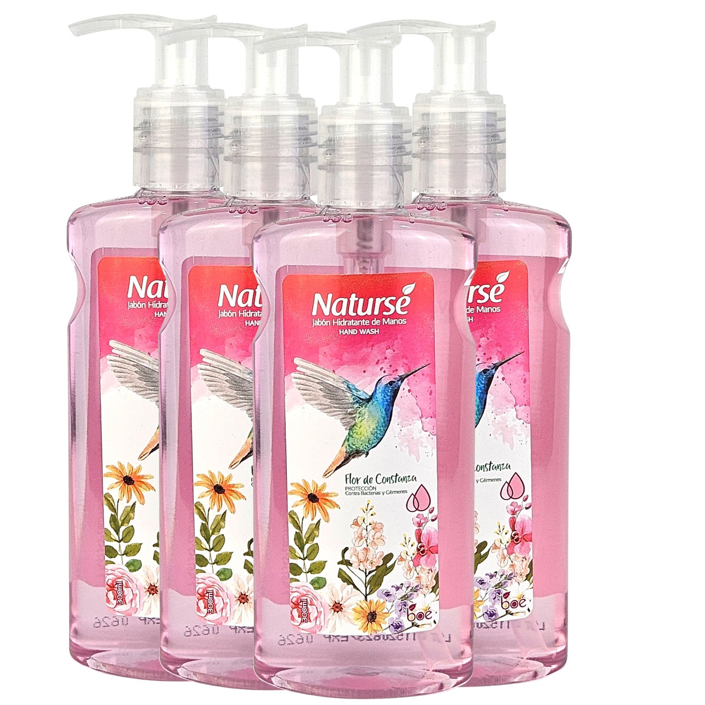 Boe Naturse Hand Soap 10 oz - Hydrating Antibacterial Soap with Floral Scent