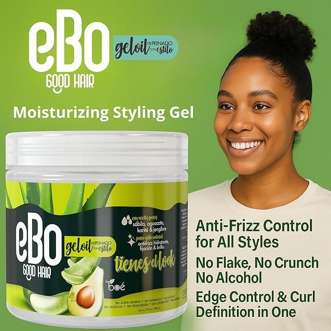 EBO GOOD HAIR SABILA GELOIL DE PEINADO 17.3 oz. - Anti-Frizz Moisturizing Hold & Shine