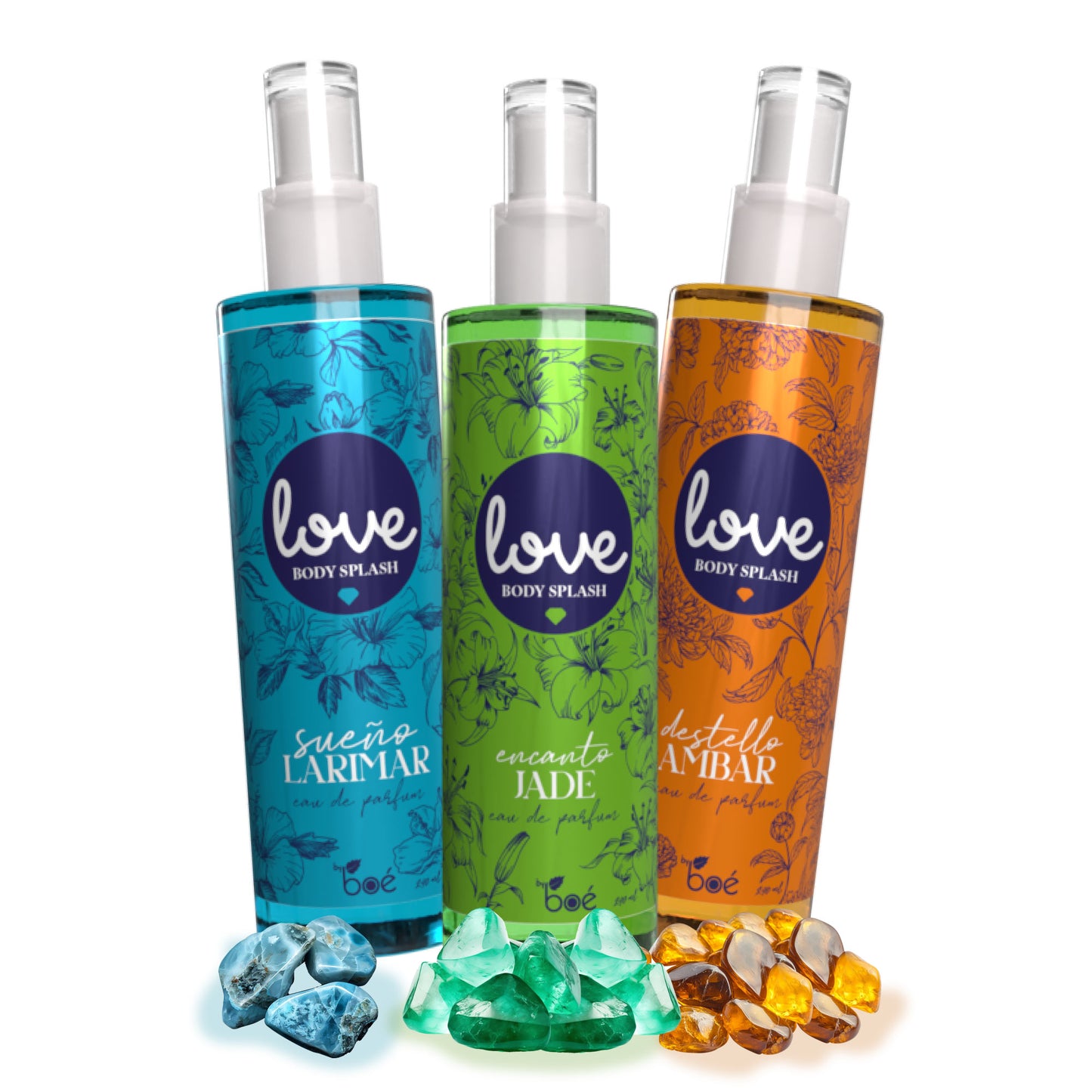 Love Body Splash Encanto Jade Eau de Parfum 8 oz - Floral Woody Body Mist