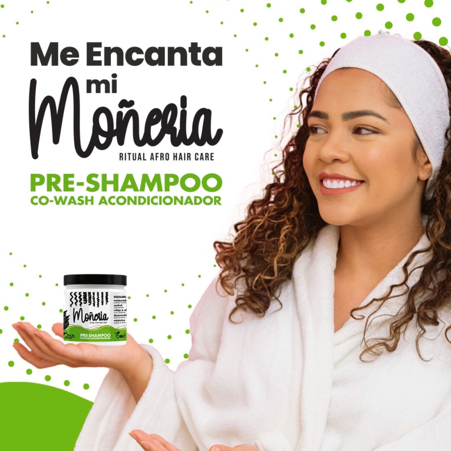 Moneria Ritual Afro Hair Care Pre-Shampoo Co-Wash Conditioner 8.5 oz