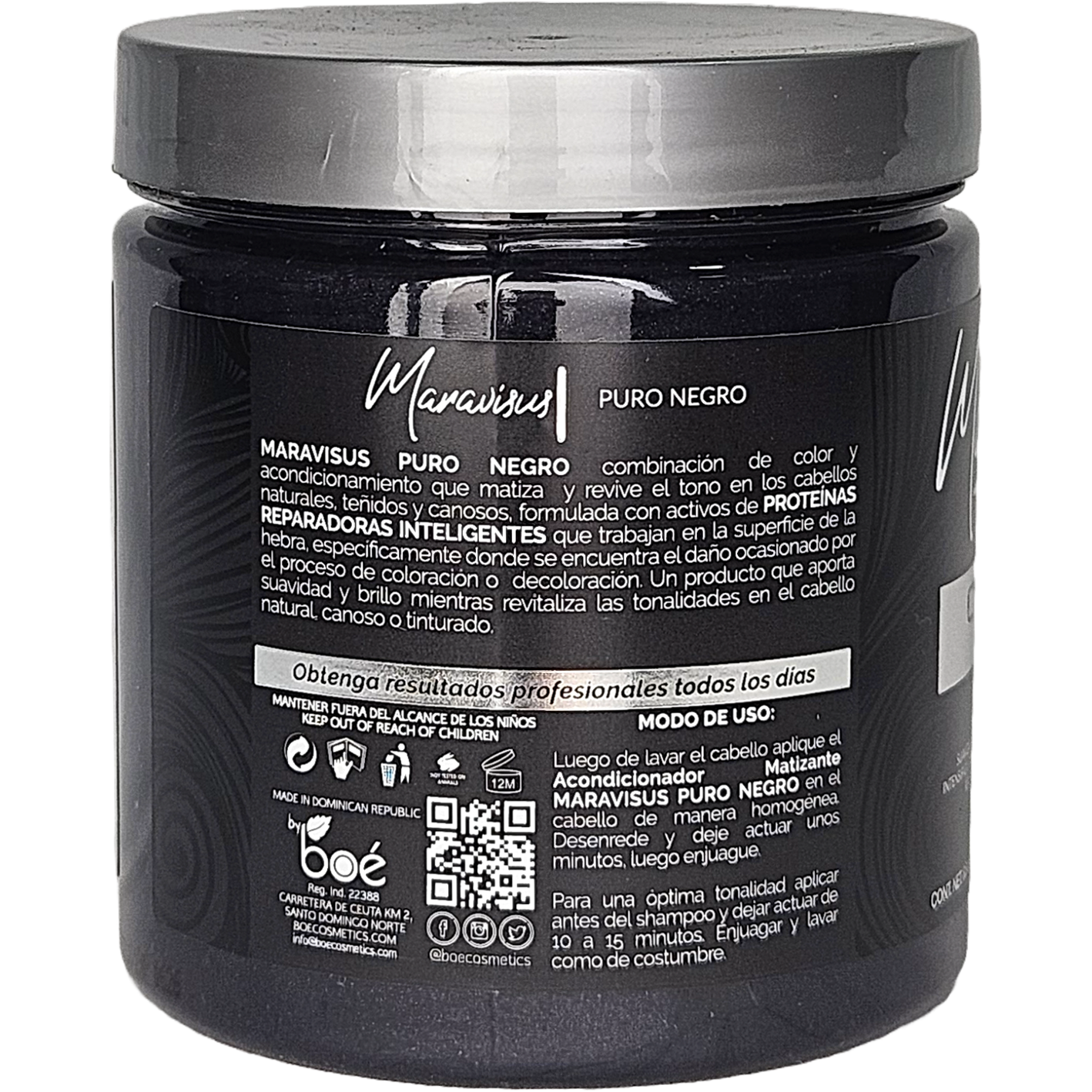 MARAVISUS PURO NEGRO CONDITIONER MATIZANTE 8.5OZ 24/1