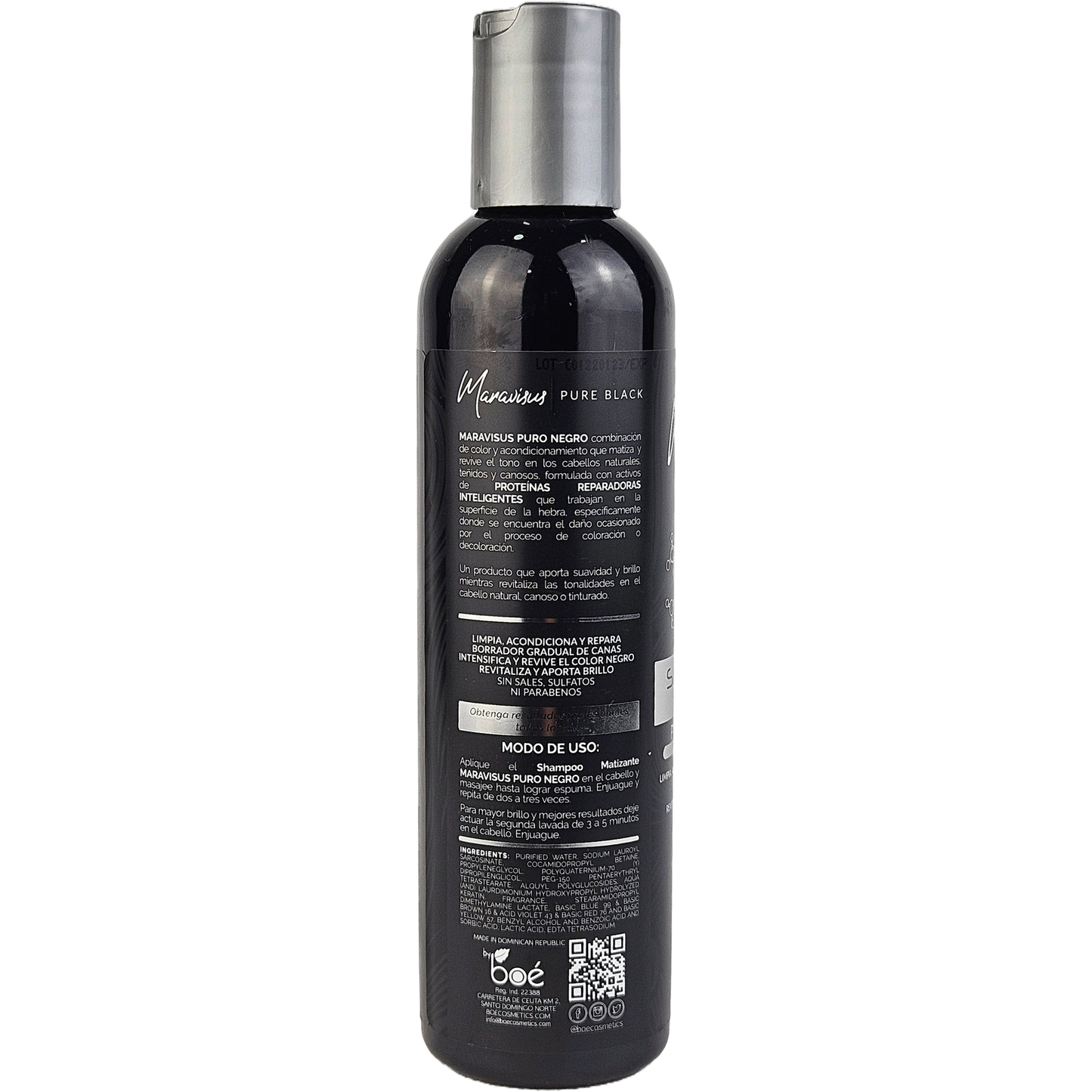 MARAVISUS PURO NEGRO SHAMPOO MATIZANTE 8.16 OZ/245 ML 24/1