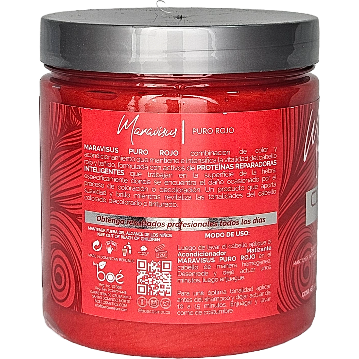 MARAVISUS PURO ROJO CONDITIONER MATIZANTE 8.5Z/240 GRS 24/1