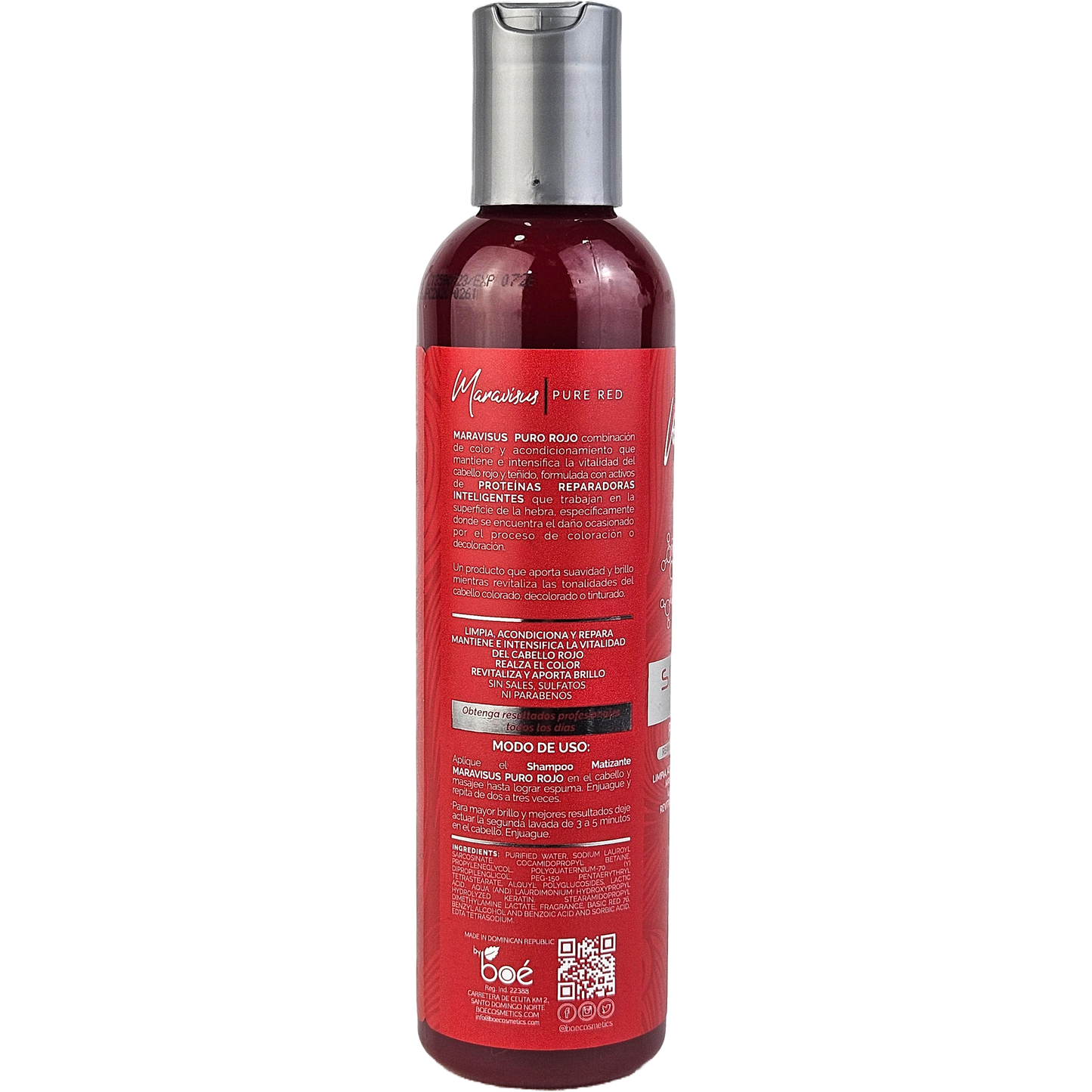MARAVISUS PURO ROJO SHAMPOO MATIZANTE 8.16 OZ - 245 ML 24/1