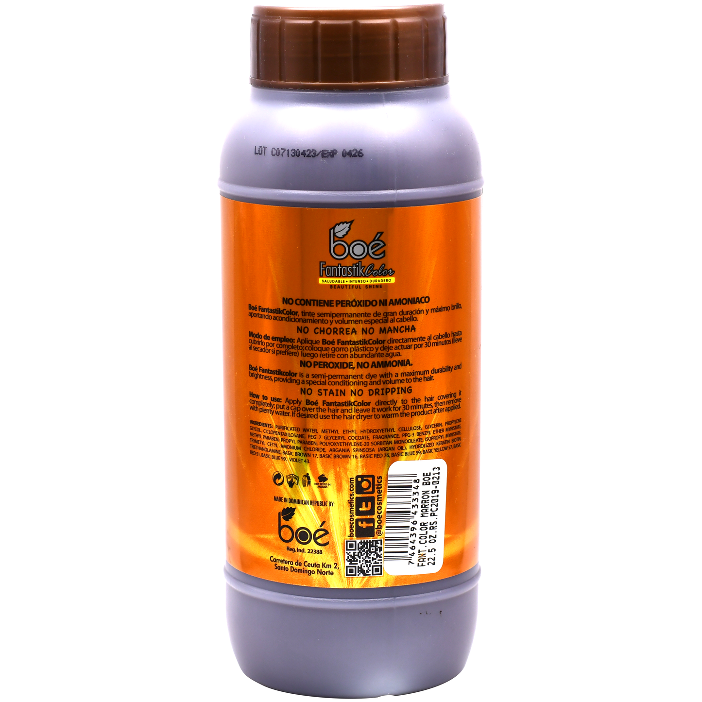 FANTASTIK COLOR CELLOPHANE MARRON 22 OZ. 6/1