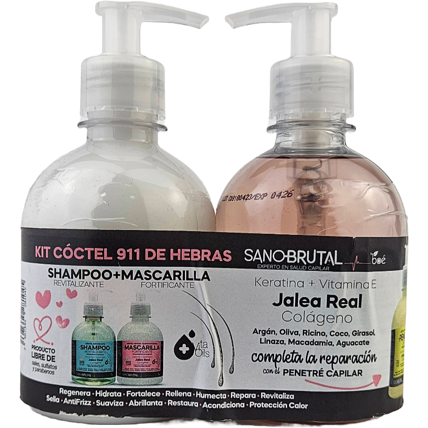 JALEA REAL SANOBRUTAL SHAMPOO & MASCARIILLA KIT 12/1