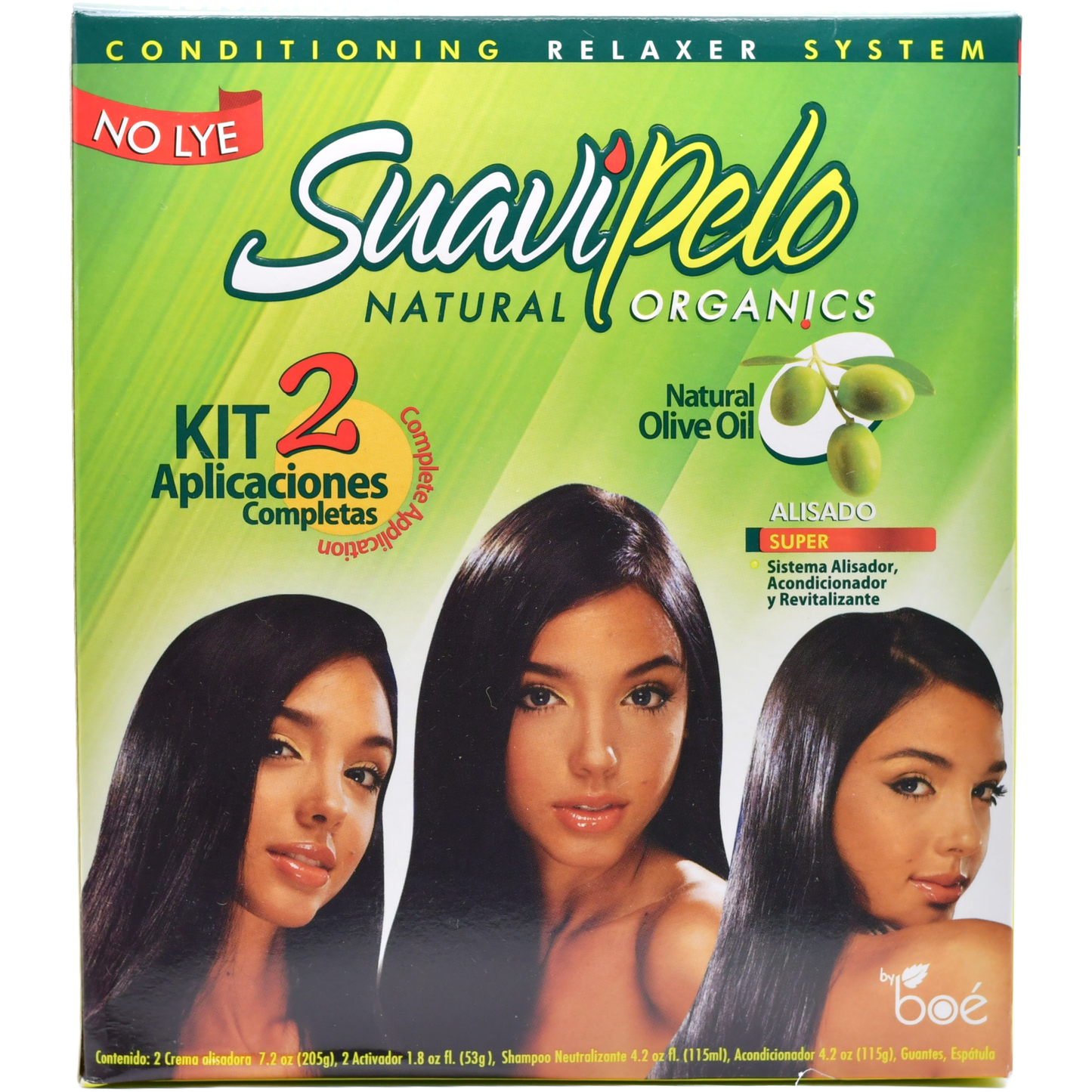 SUAVIPELO HAIR RELAXER NO LIE KIT 2 APLICATIONS 12/1