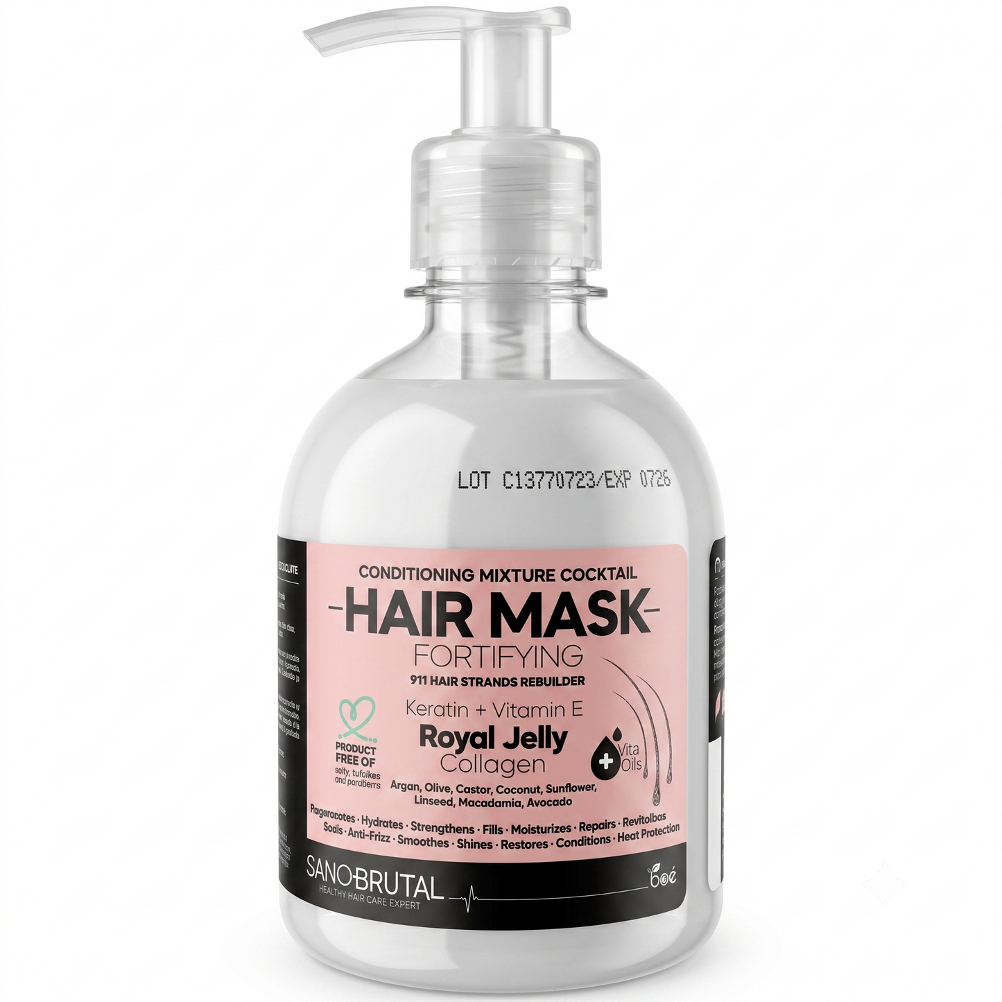 Jalea Real SanoBrutal Antioxidant Cocktail Hair Repair Kit - Shampoo & Deep Conditioning Mask