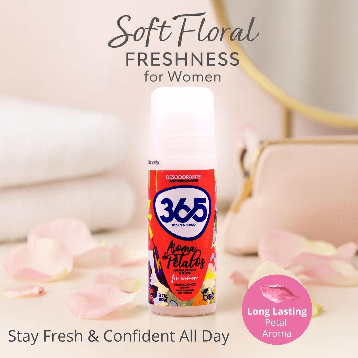 365 Aroma a Petalos Antiperspirant Deodorant for Women 3 oz