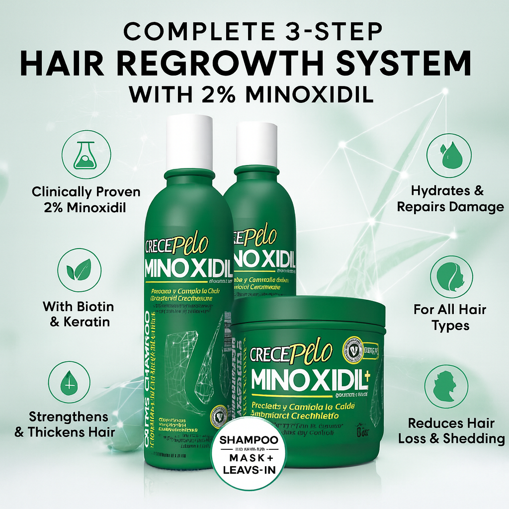 Minoxidil 2% Shampoo Preventive - Hair Loss Treatment for Men & Women