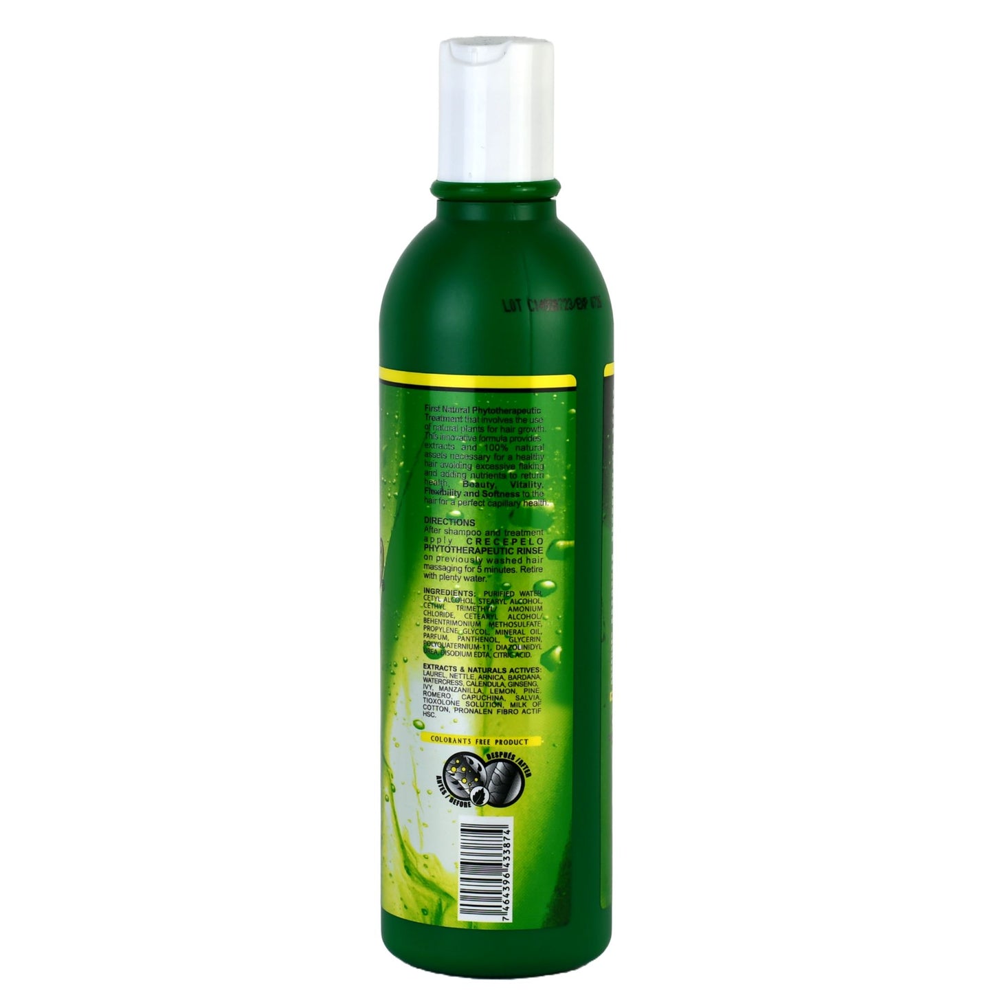 Natural Phytotherapeutic Rinse 12.5 oz - Hair Growth Conditioner with Plant-Based Extracts