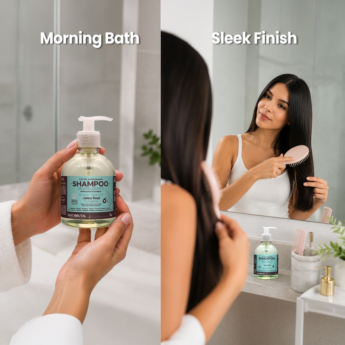 Jalea Real SanoBrutal Antioxidant Cocktail Shampoo Revitalizing 11 oz - 911 Strands Stimulator Hair Cleanser with Keratin