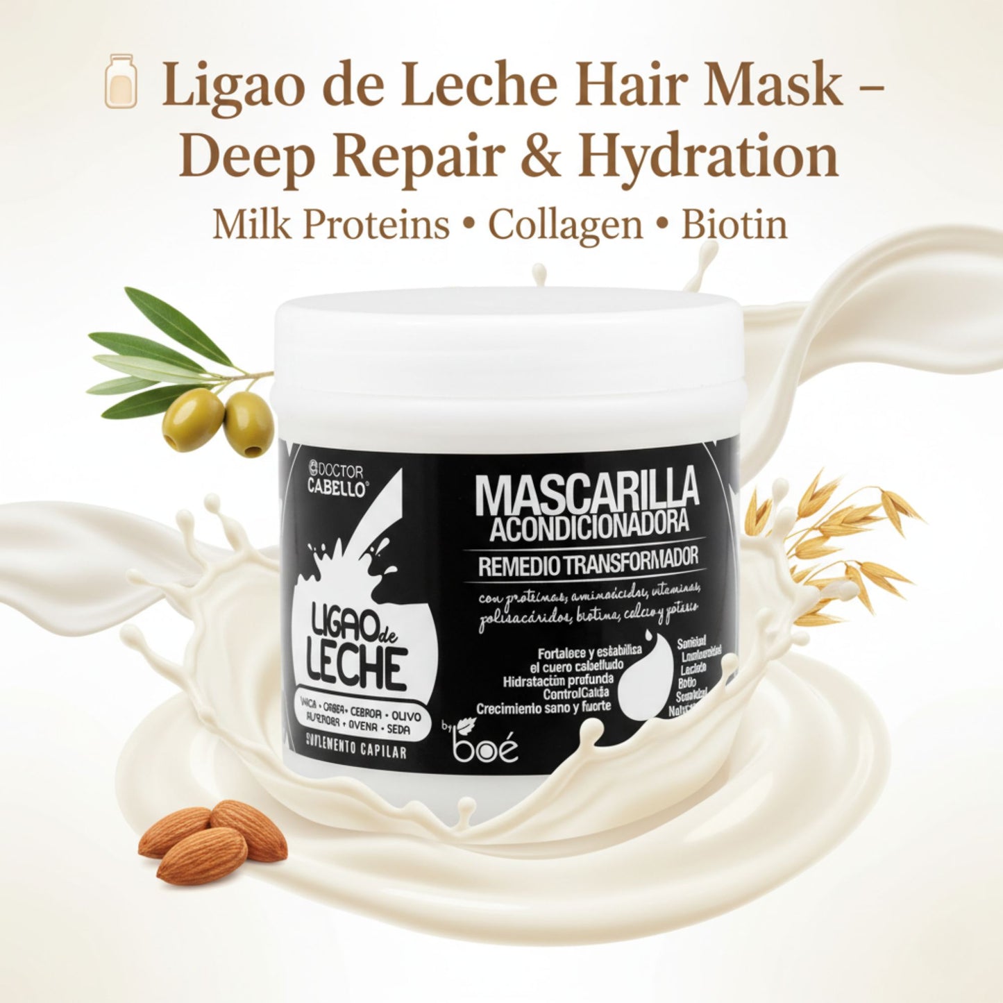 Ligao de Leche Hair Mask 8.5 oz - Deep Repair Conditioning Treatment