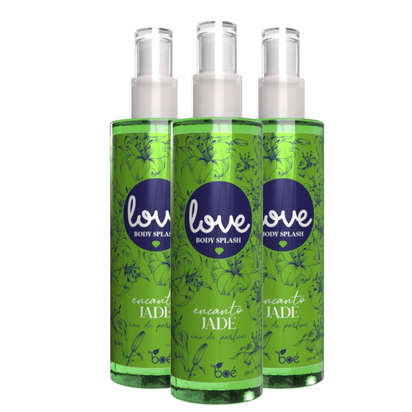 Love Body Splash Encanto Jade Eau de Parfum 8 oz - Floral Woody Body Mist