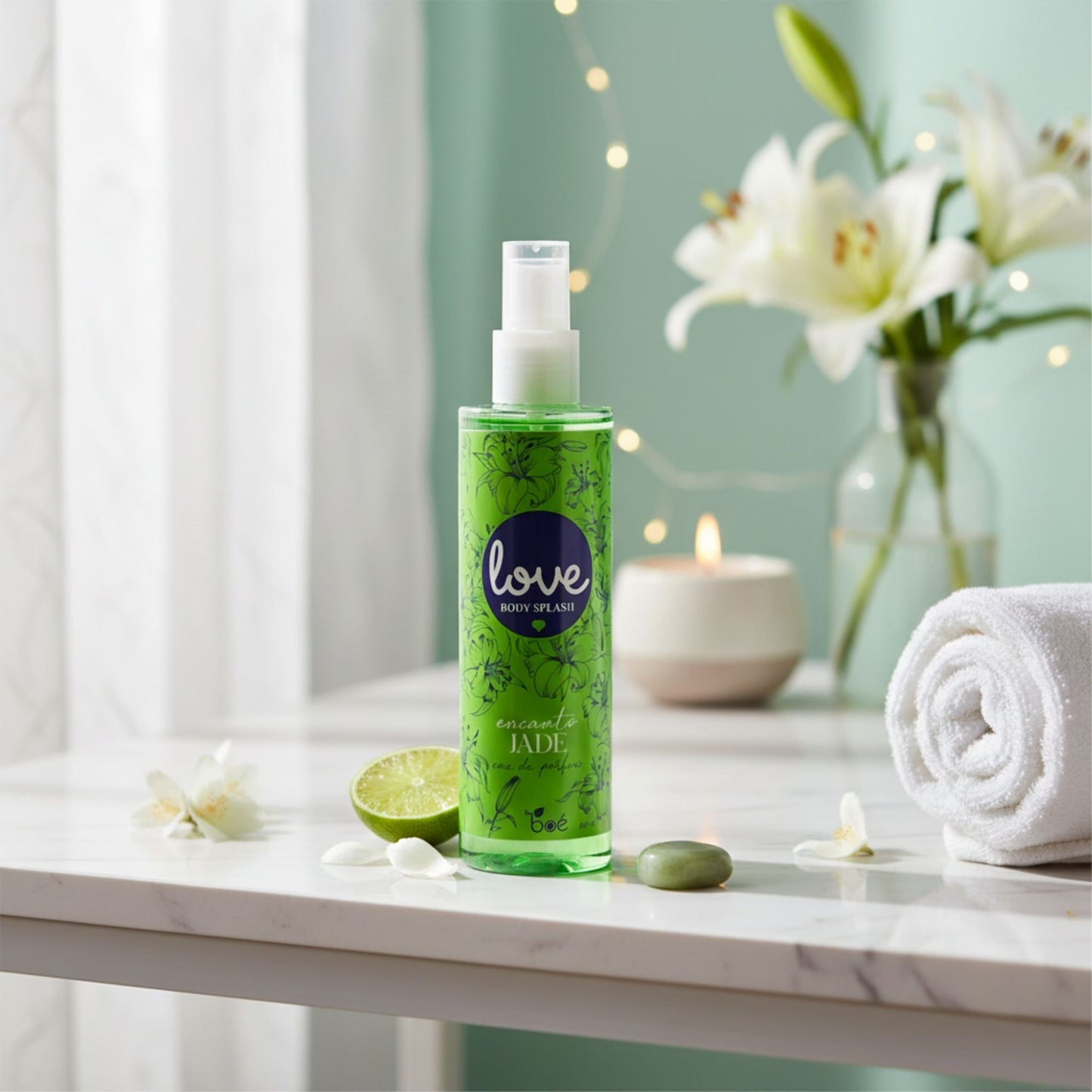 Love Body Splash Encanto Jade Eau de Parfum 8 oz - Floral Woody Body Mist