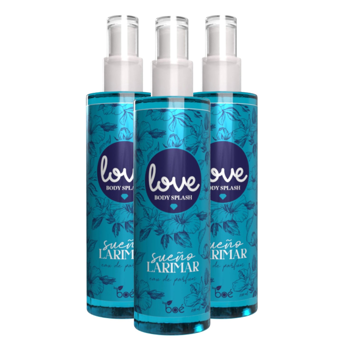 Love Body Splash Larimar Eau de Parfum 8 oz - Daily Use Fragrance Spray