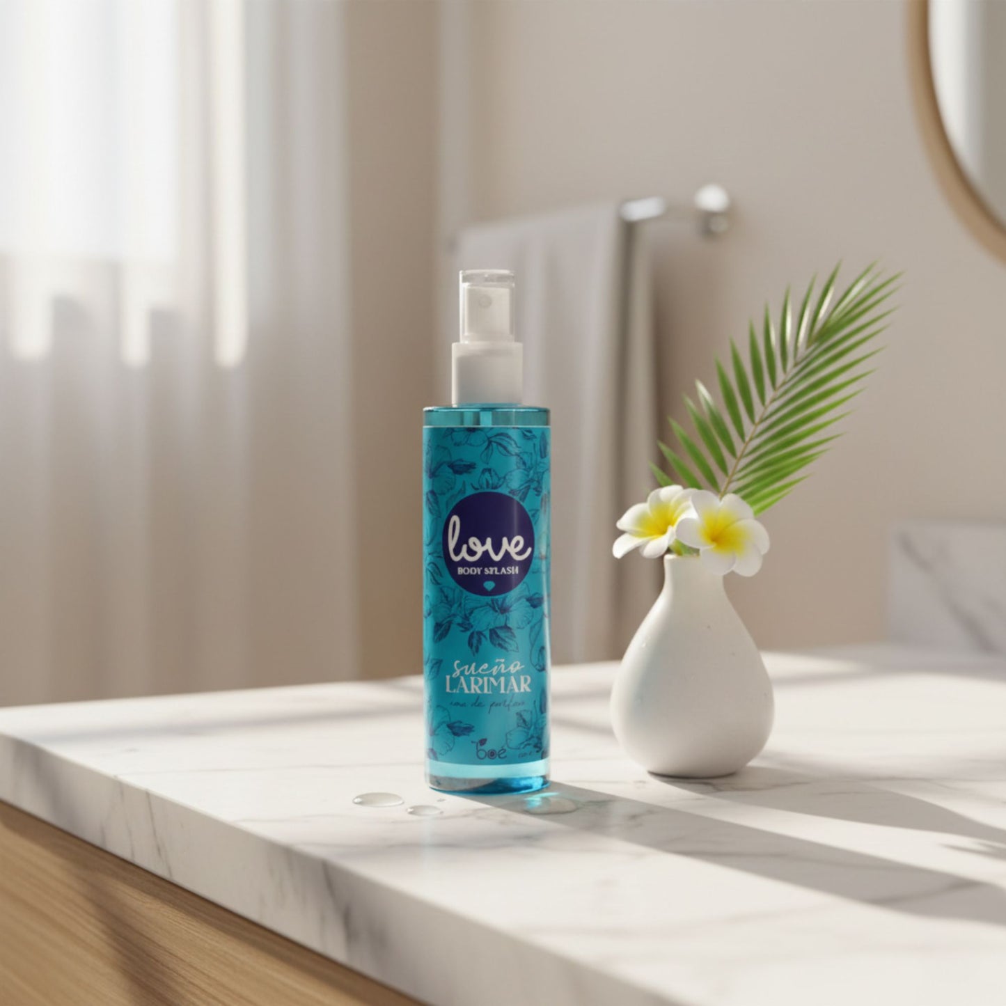 Love Body Splash Larimar Eau de Parfum 8 oz - Daily Use Fragrance Spray