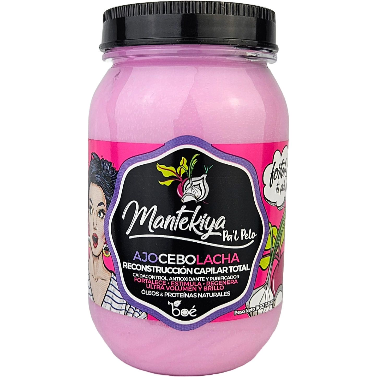 Mantekiya Pal Pelo Hair Butter 16 oz - Total Hair Reconstruction Treatment