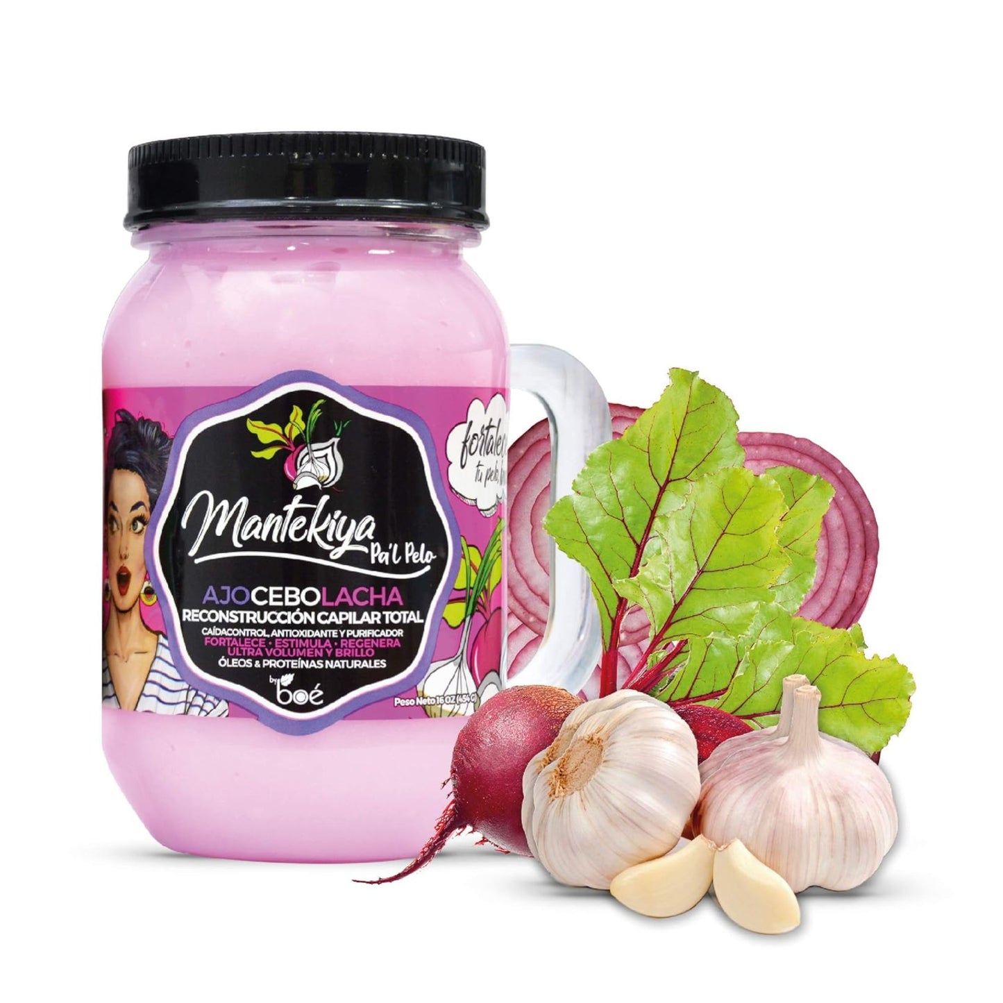 Mantekiya Pal Pelo Hair Butter 16 oz - Total Hair Reconstruction Treatment