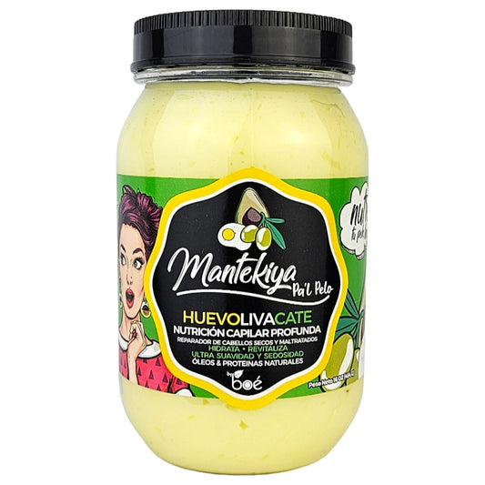 Mantekiya Pal Pelo Hair Butter 16 oz - Deep Nutrition for Dry & Damaged Hair