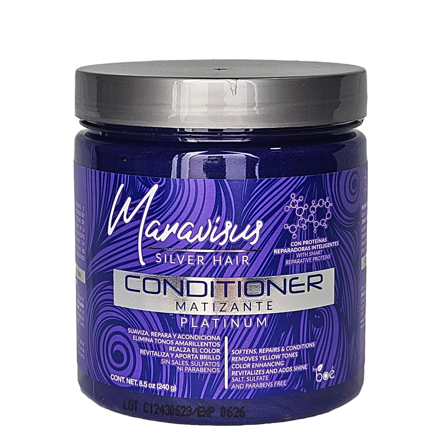 Maravisus Silver Hair Conditioner 8.5 oz - Purple Toning Conditioner