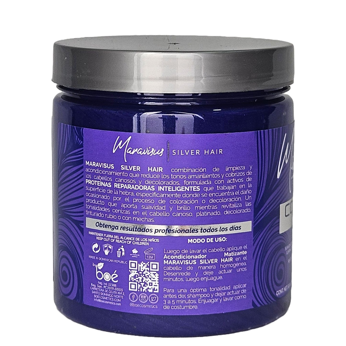 Maravisus Silver Hair Conditioner 8.5 oz - Purple Toning Conditioner