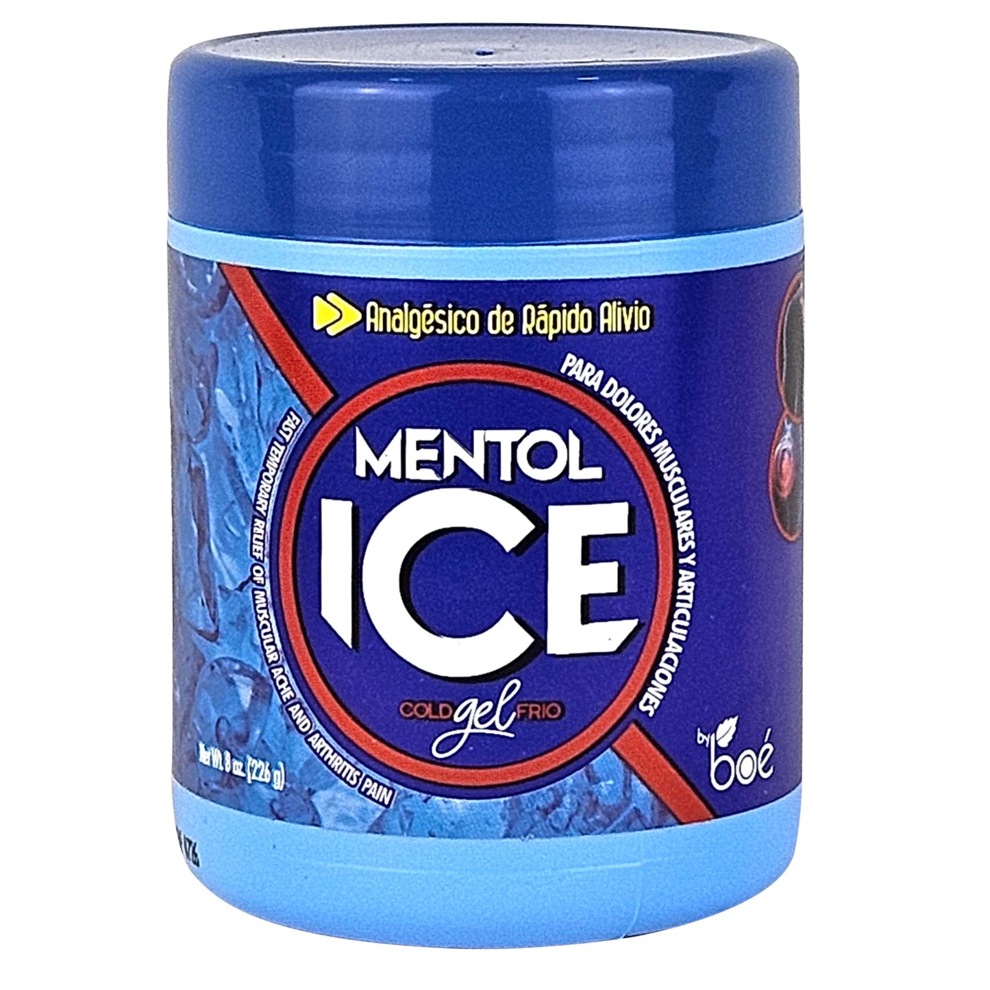 Mentol Ice Cold Gel - 8 oz Pain Relief Gel for Muscles & Joints