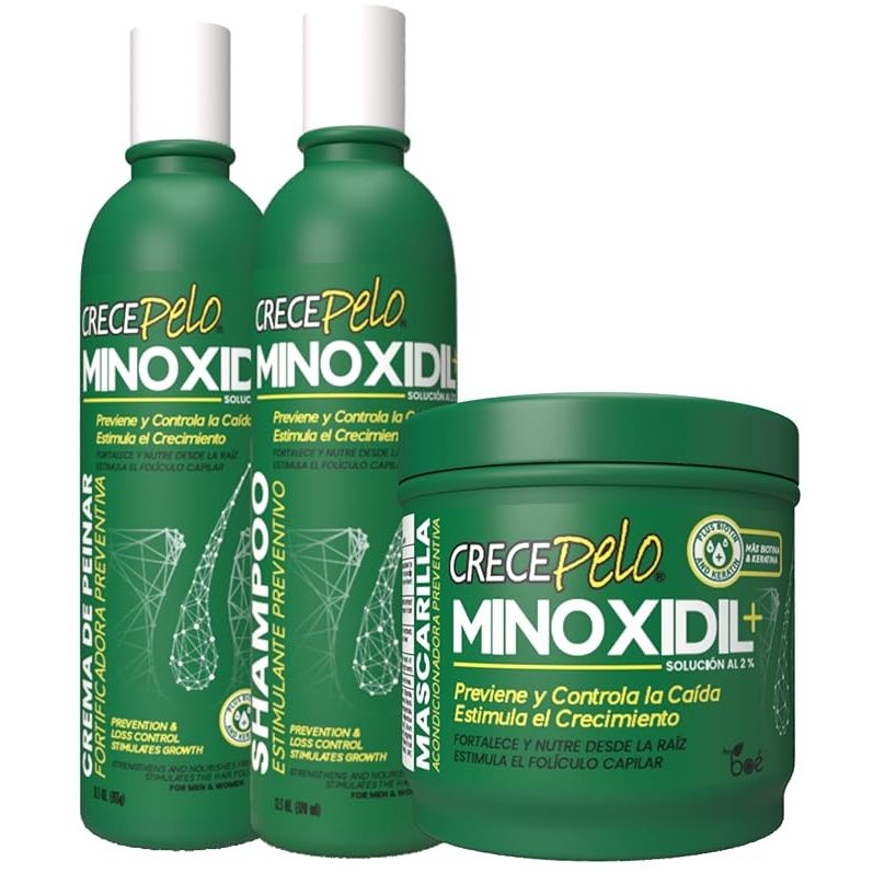 Minoxidil 2% Hair Regrowth Set - Complete 3-Step