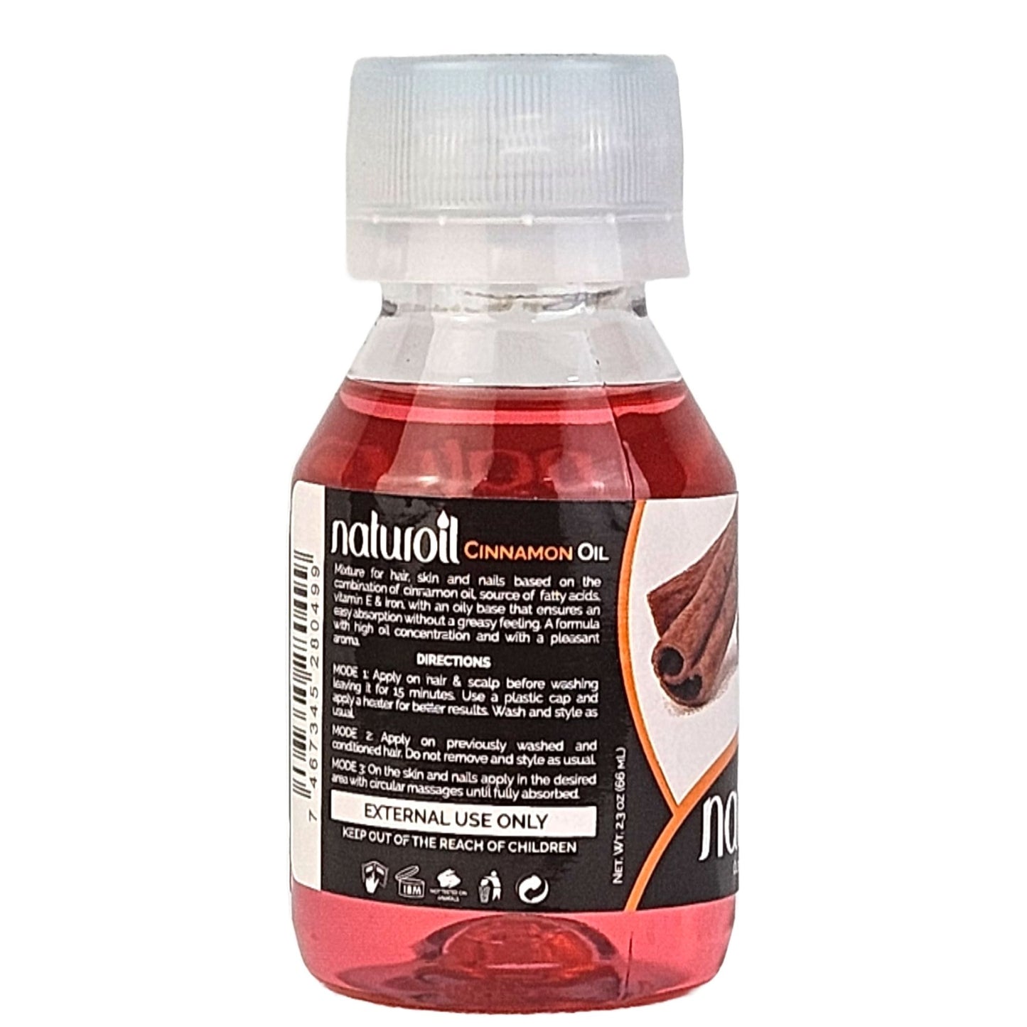 Naturoil Cinnamon Oil for Hair, Skin & Nails 2 oz - Stimulating Beauty Oil