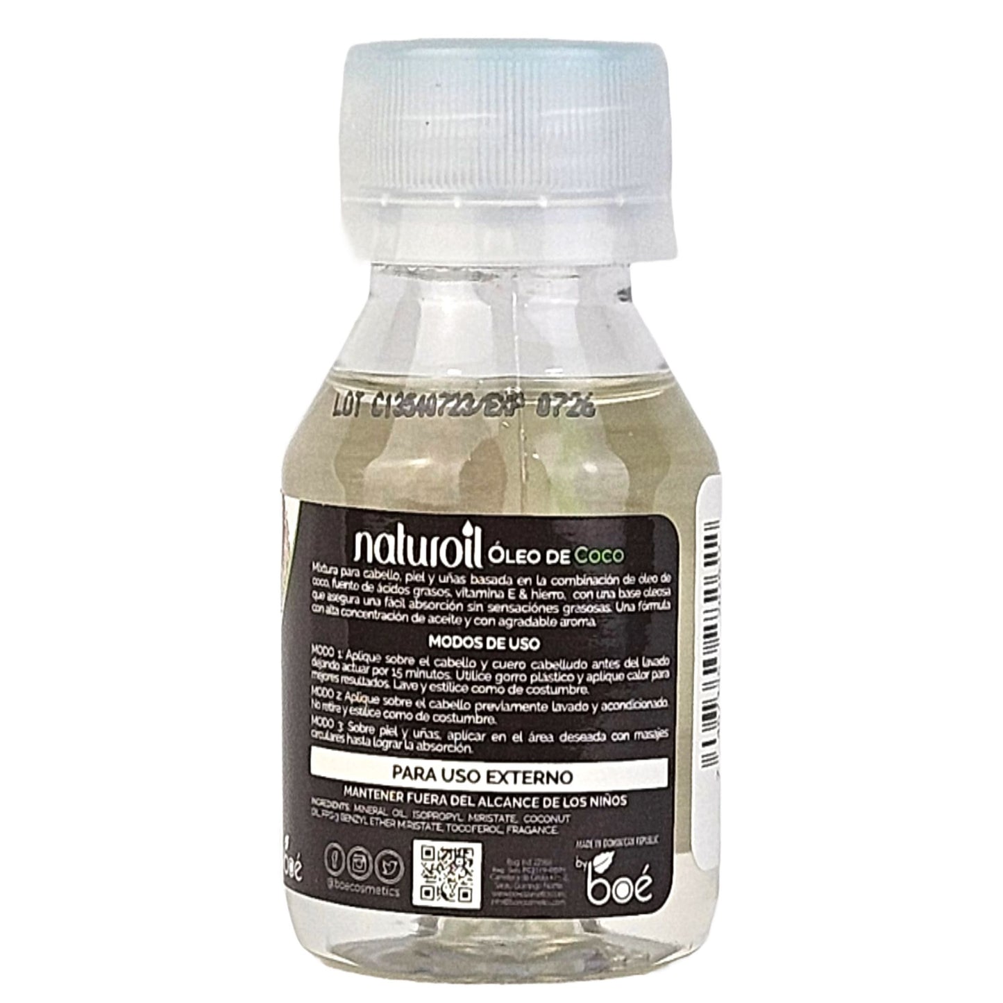 Naturoil Coconut Oil for Hair, Skin & Nails 2 oz - Moisturizing & Repairing Beauty Oil