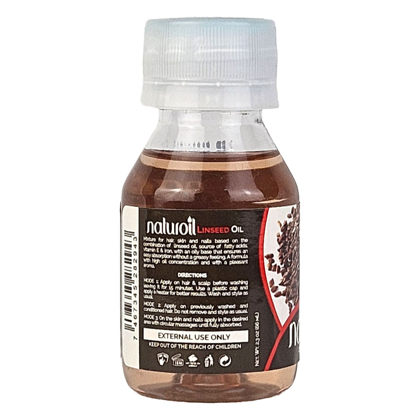 Naturoil Linseed Oil 2 oz - Multi-Use Oil for Hair, Skin & Nails