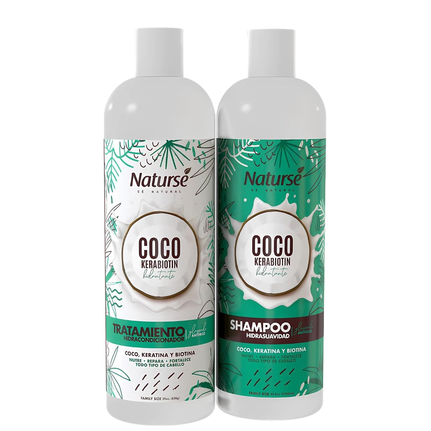 Naturse Duo Set – HydraSoft Shampoo 25.5 oz + HydroConditioning Treatment 29 oz