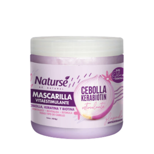 Naturse Vita-Stimulating Hair Mask 16 oz - Onion, Keratin & Biotin Treatment