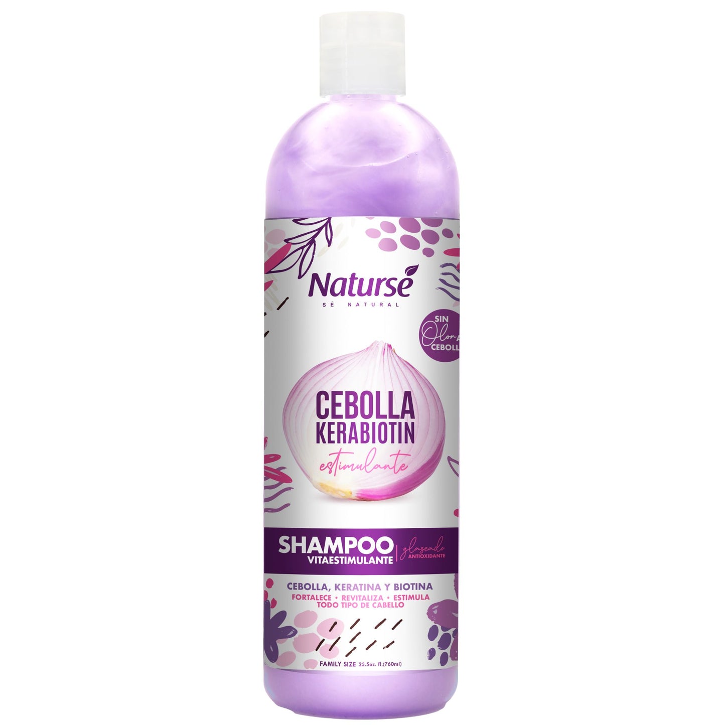 Naturse Vitaestimulante Shampoo 25.5 oz - Onion, Keratin & Biotin Hair Strengthening