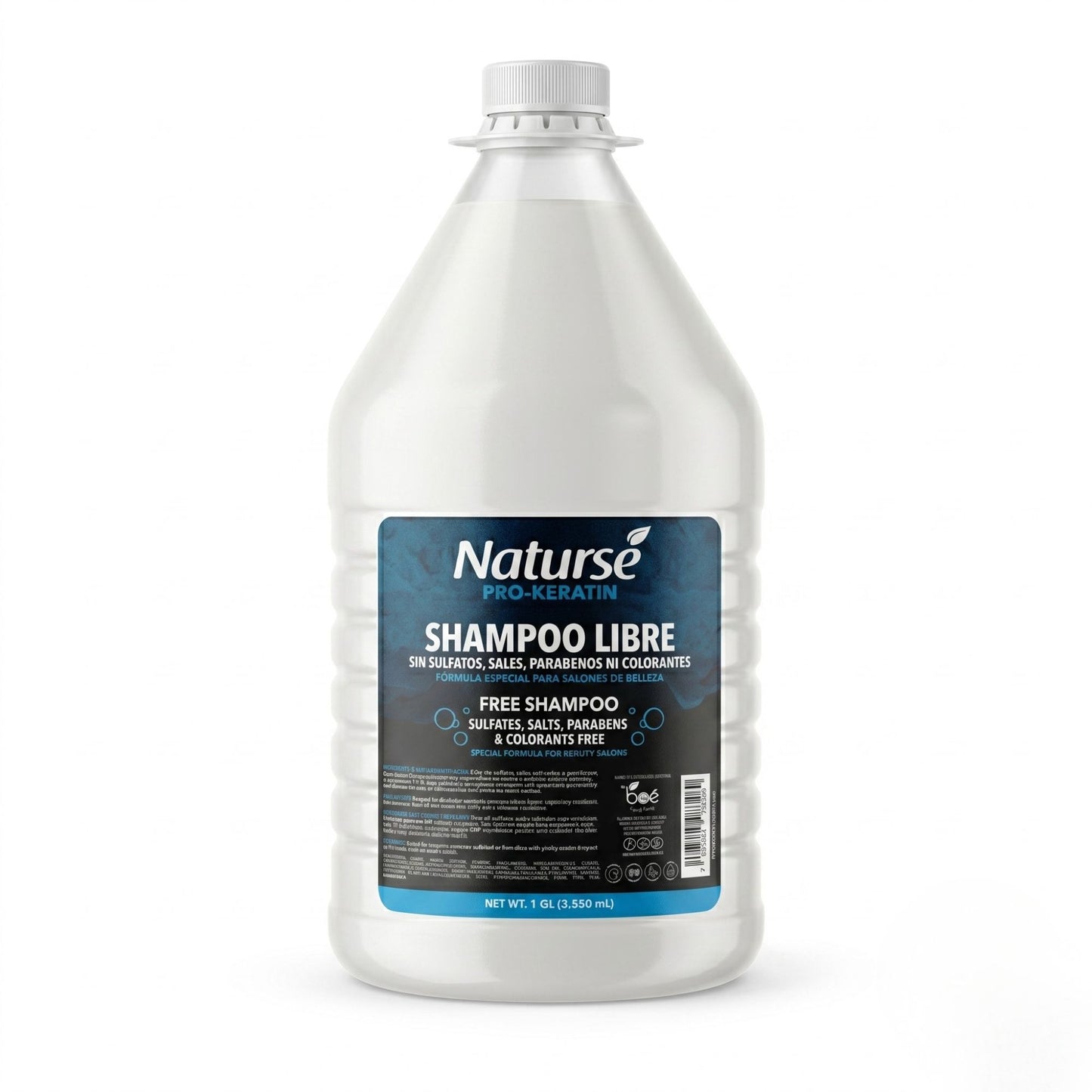 Sulfate Free Shampoo 1 Gallon - Bulk Pro-Keratin Gentle Cleanser by Naturse