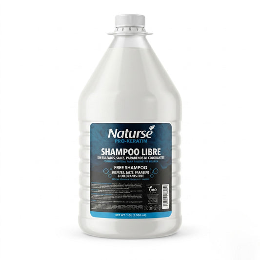 Sulfate Free Shampoo 1 Gallon - Bulk Pro-Keratin Gentle Cleanser by Naturse