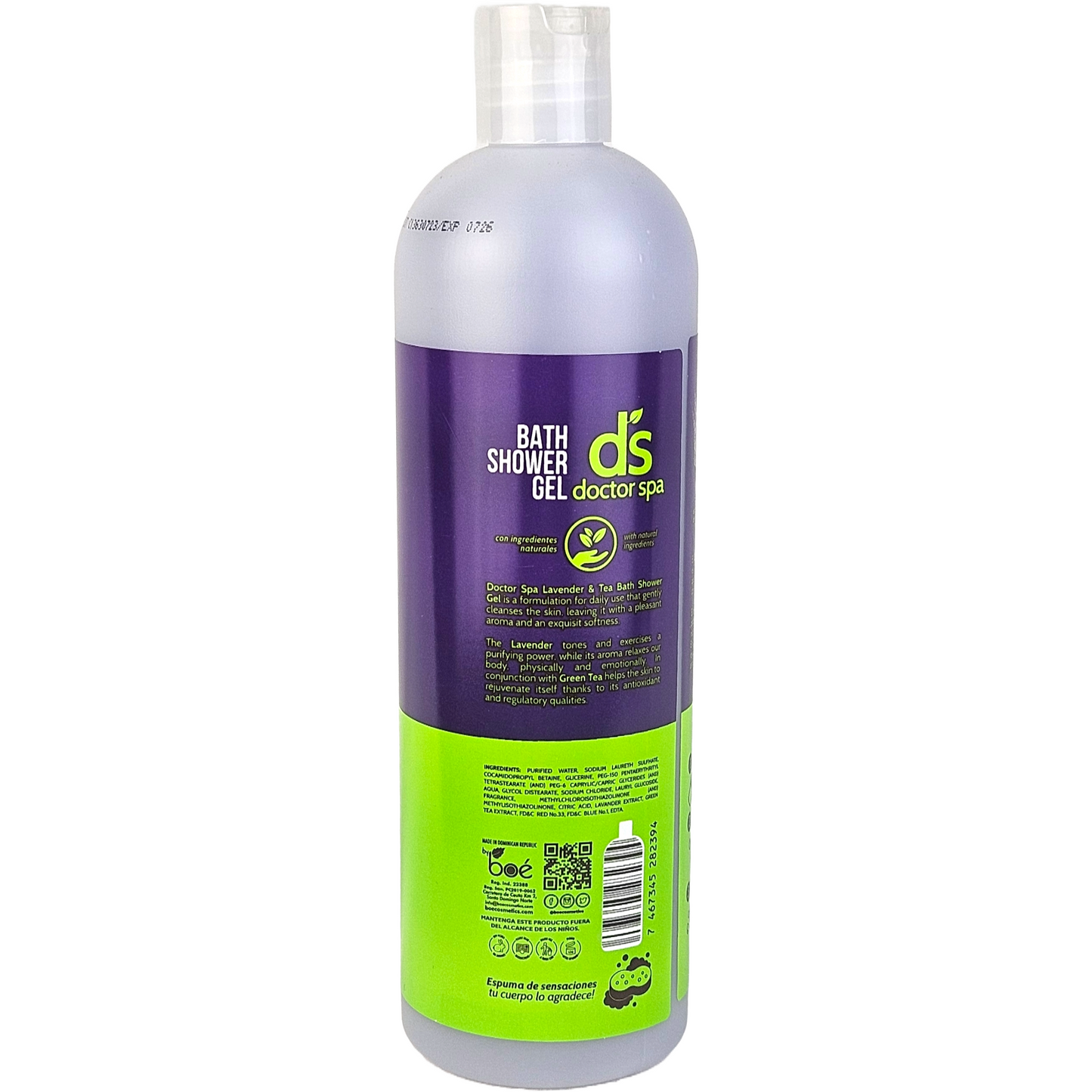 DOCTOR SPA  GEL DE BAÑO LAVANDA Y TE 25.36 OZ. 12/1