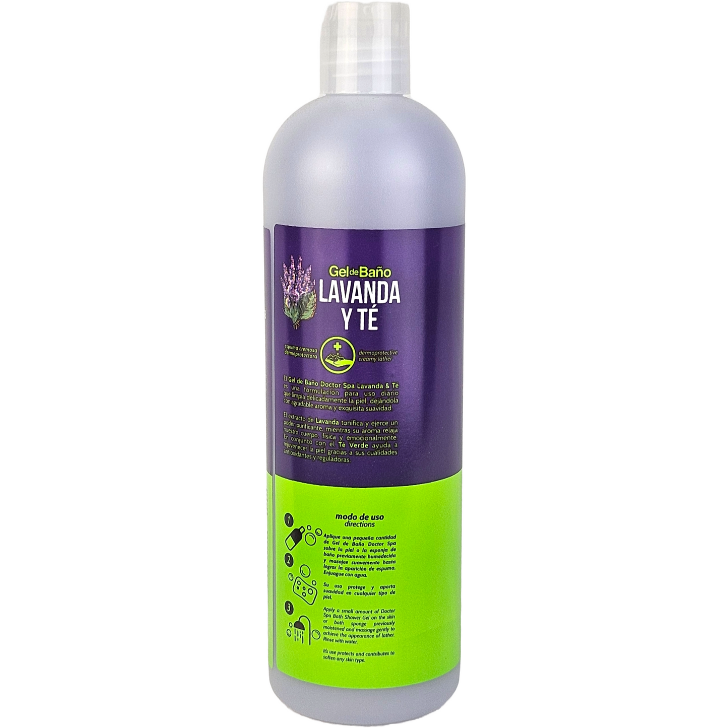 DOCTOR SPA  GEL DE BAÑO LAVANDA Y TE 25.36 OZ. 12/1