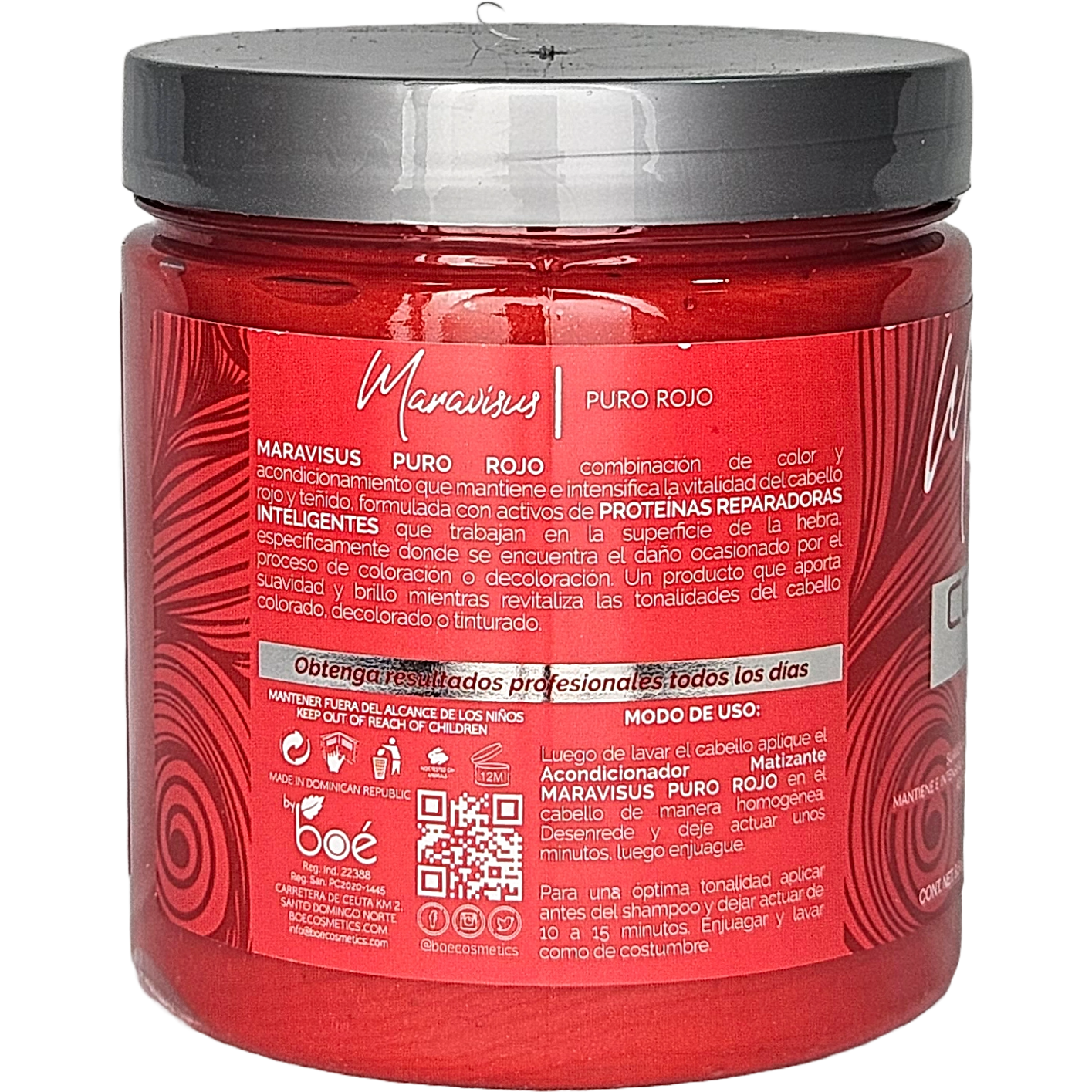 MARAVISUS PURO ROJO CONDITIONER  MATIZANTE 8.5Z/240 GRS 24/1